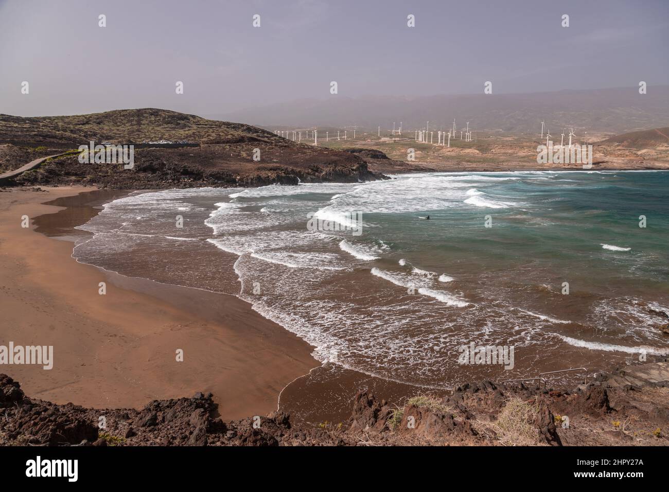 Playa Grande sur Tenerife dans les îles Canaries Banque D'Images