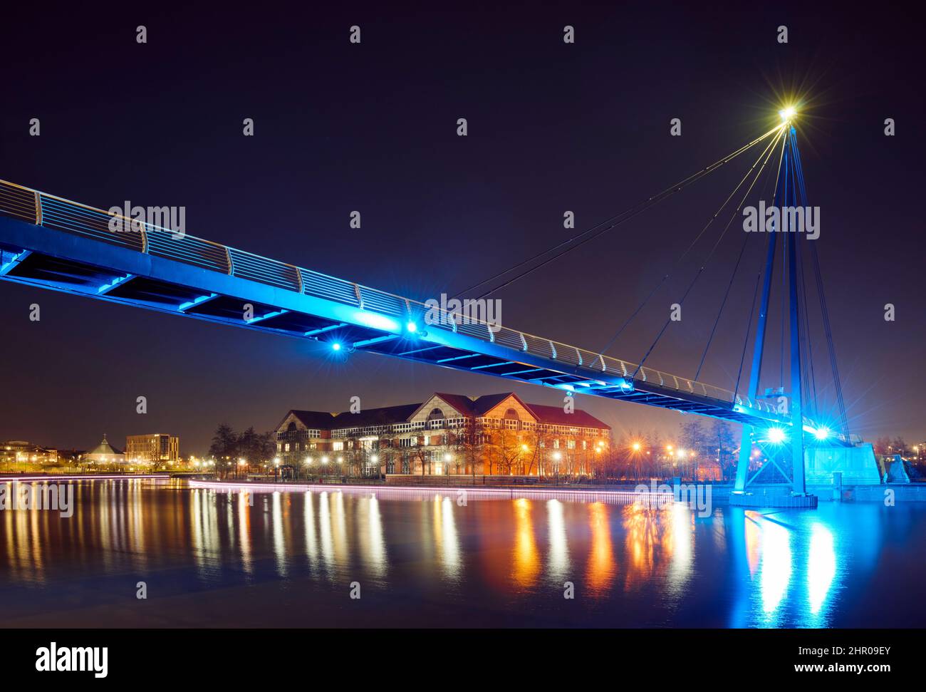 Passerelle Teesquay Millennium, Stockton on Tees Banque D'Images