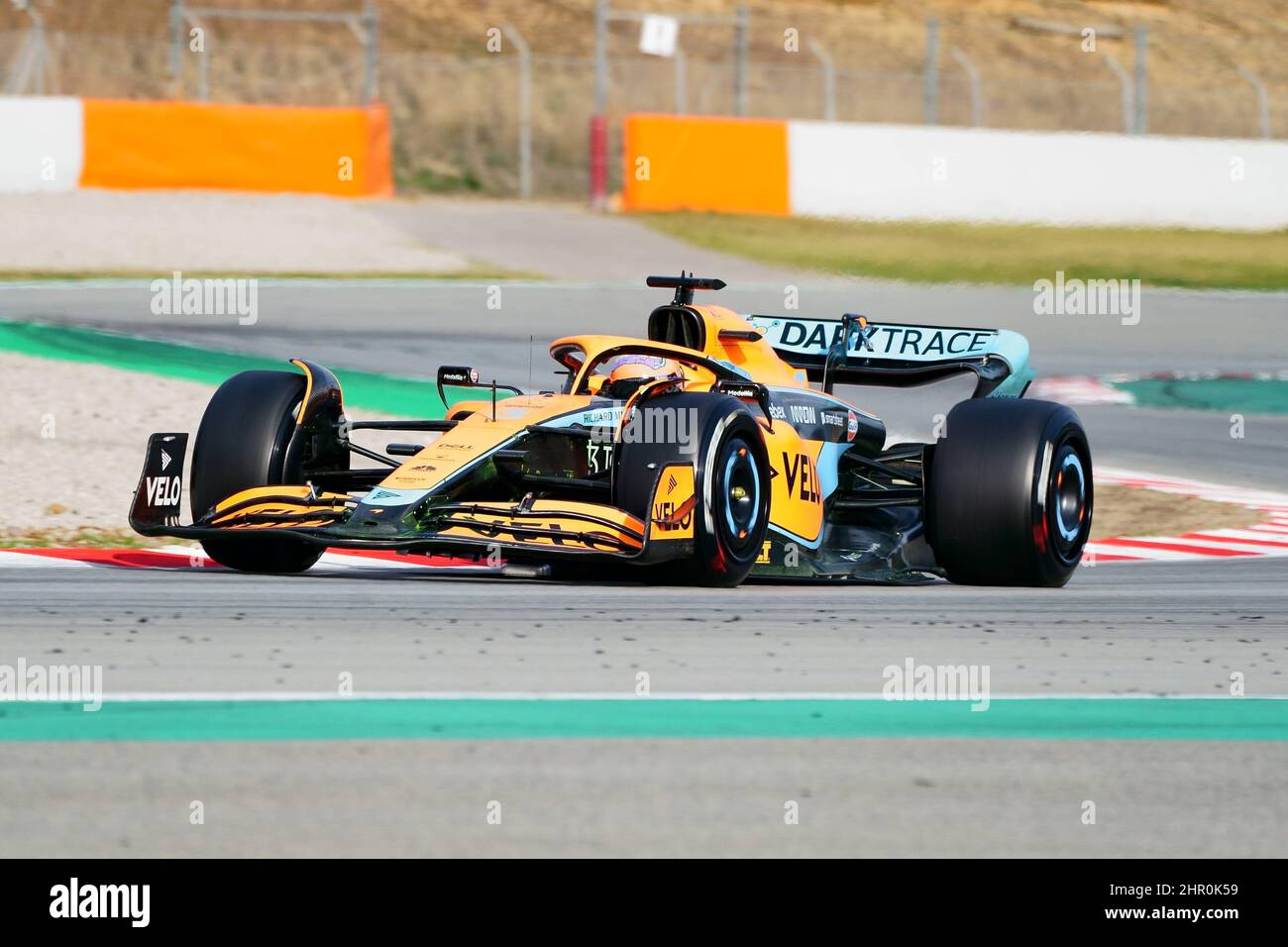 24th février 2022 ; circuit Barcelona Catalunya, Barcelone, Espagne: Formule 1 , essais pré-saison; Daniel Ricciardo (AUS) McLaren F1 Team Banque D'Images