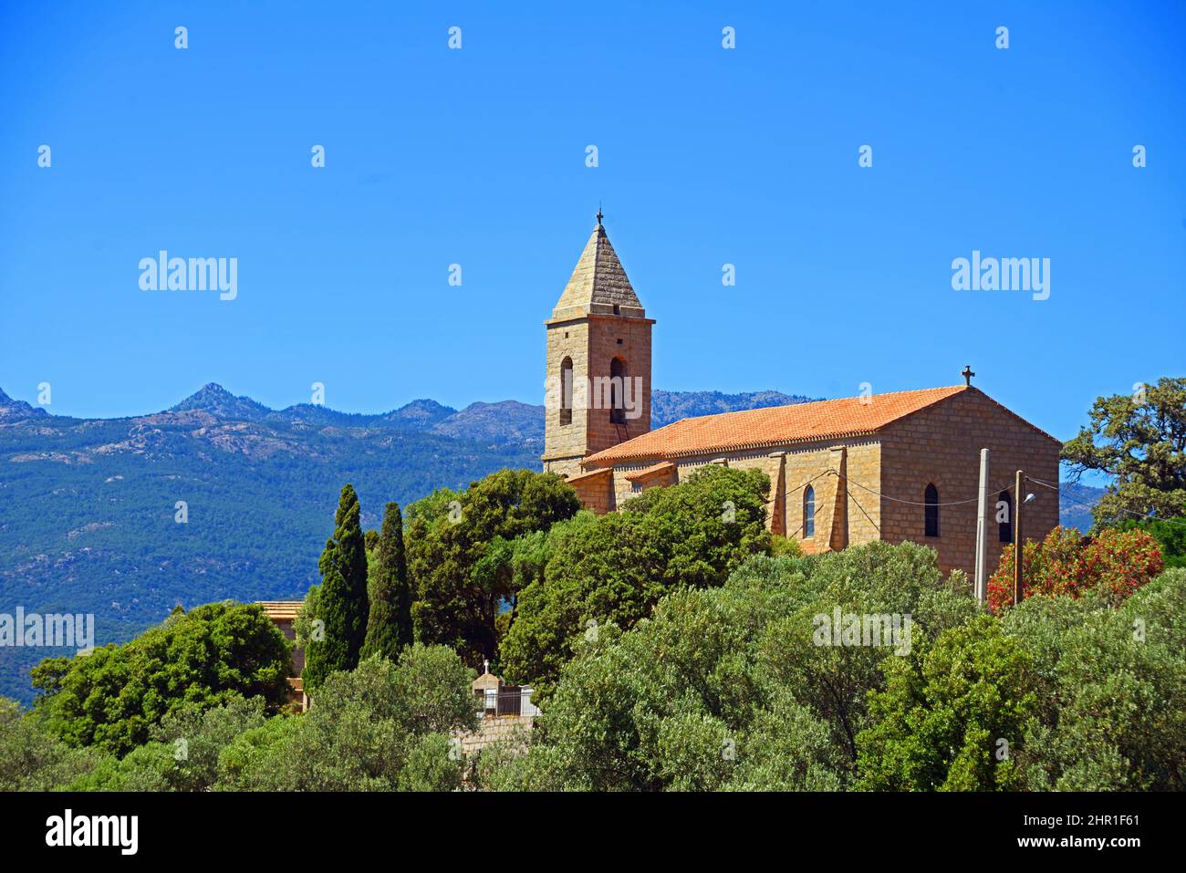 Église de Corse, France, Corse, Figari Banque D'Images