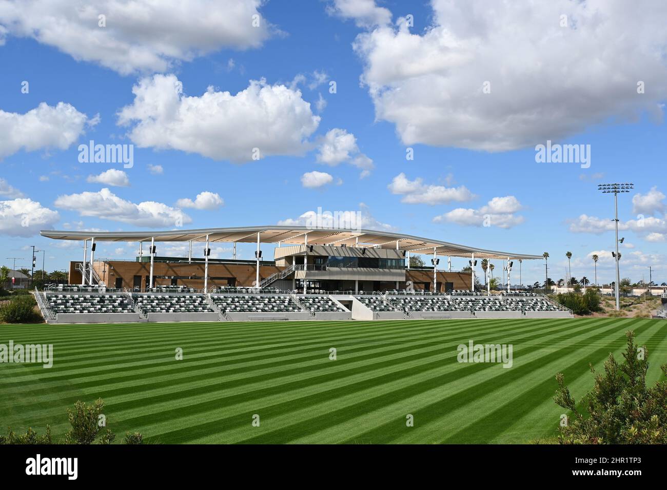 IRVINE, CALIFORNIE - 23 FÉVRIER 2022 : stade de football du championnat Great Park. Banque D'Images