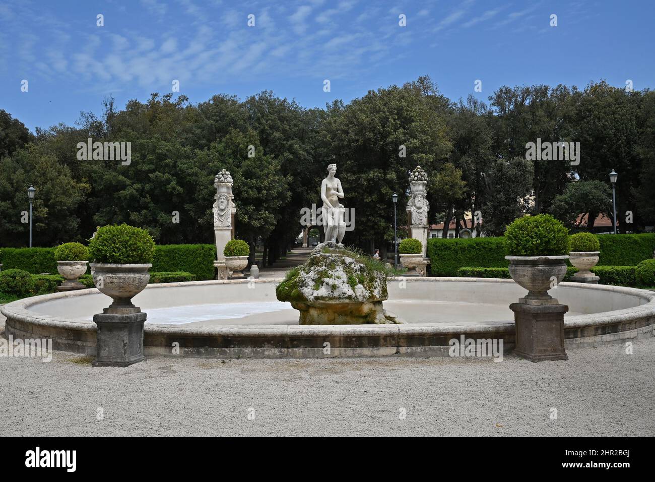 Italie, Latium, Rome, Musée de la Galleria Borghèse, le jardin Banque D'Images