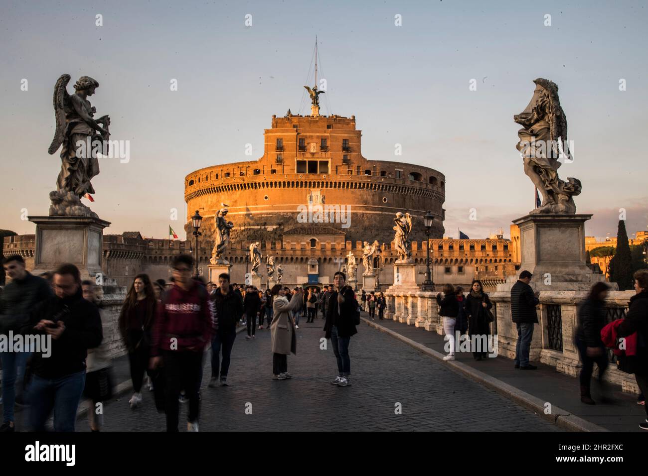 Italie, Latium, Rome, Château de Sant'Angelo Banque D'Images