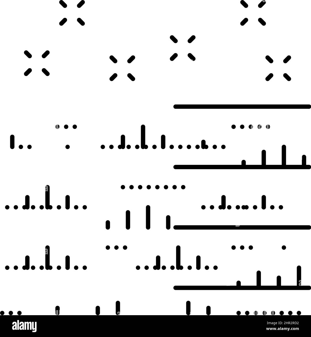 illustration vectorielle de l'icône de la ligne d'entretien de pelouse Illustration de Vecteur