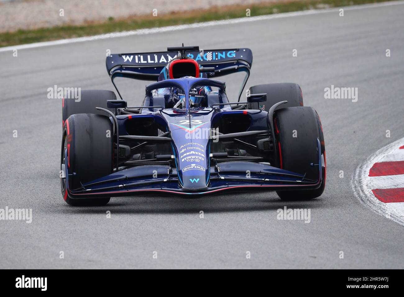 Montmelo, Espagne. 25th févr. 2022. Alexander Albon de Williams pendant le troisième jour de F1 essais au circuit de Barcelone-Catalunya le 25 février 2022 à Barcelone, Espagne. Credit: Marco Canoniero / Alamy Live News Banque D'Images