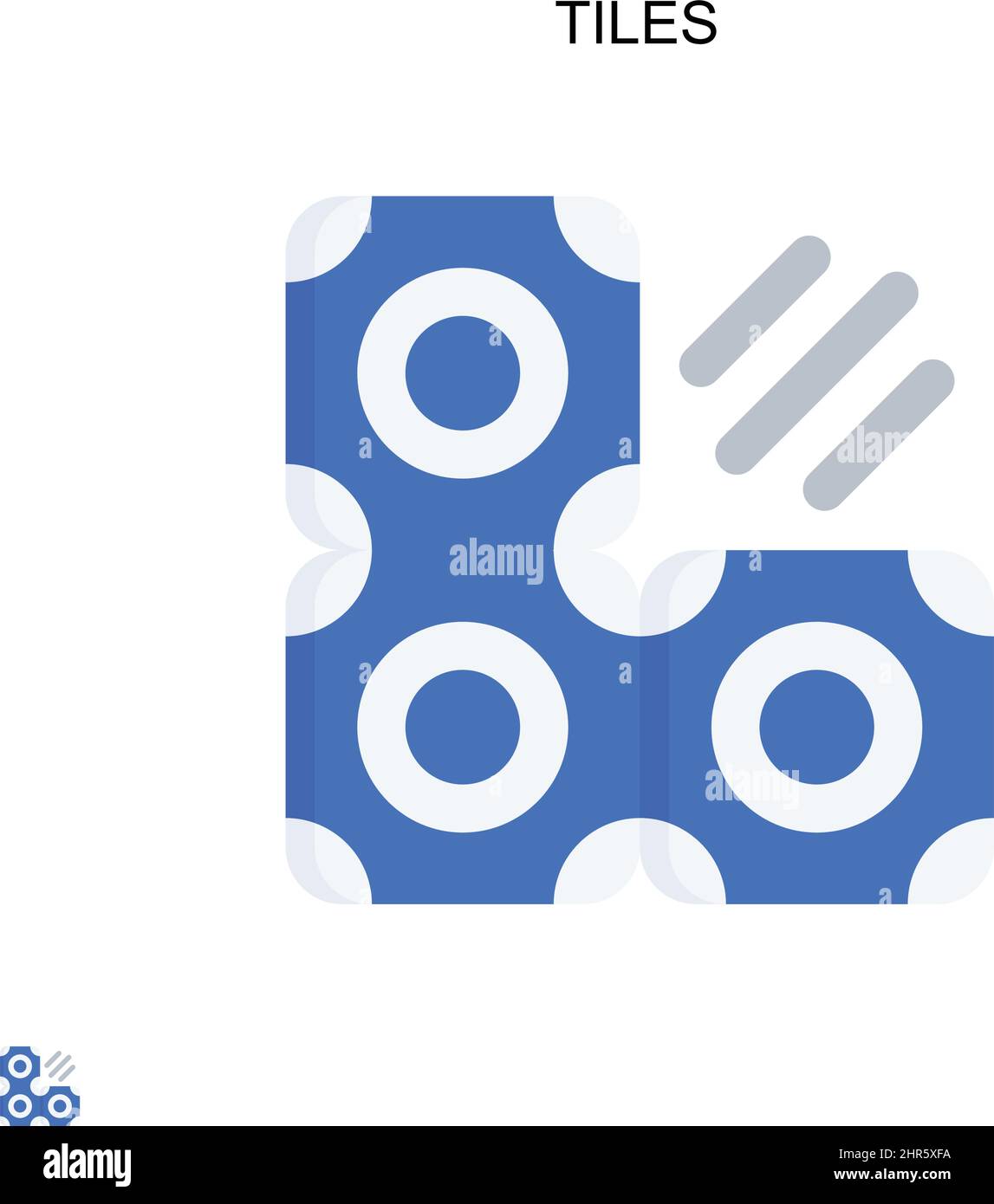 Affiche en mosaïque l'icône de vecteur simple. Modèle de conception de symbole d'illustration pour élément d'interface utilisateur Web mobile. Illustration de Vecteur