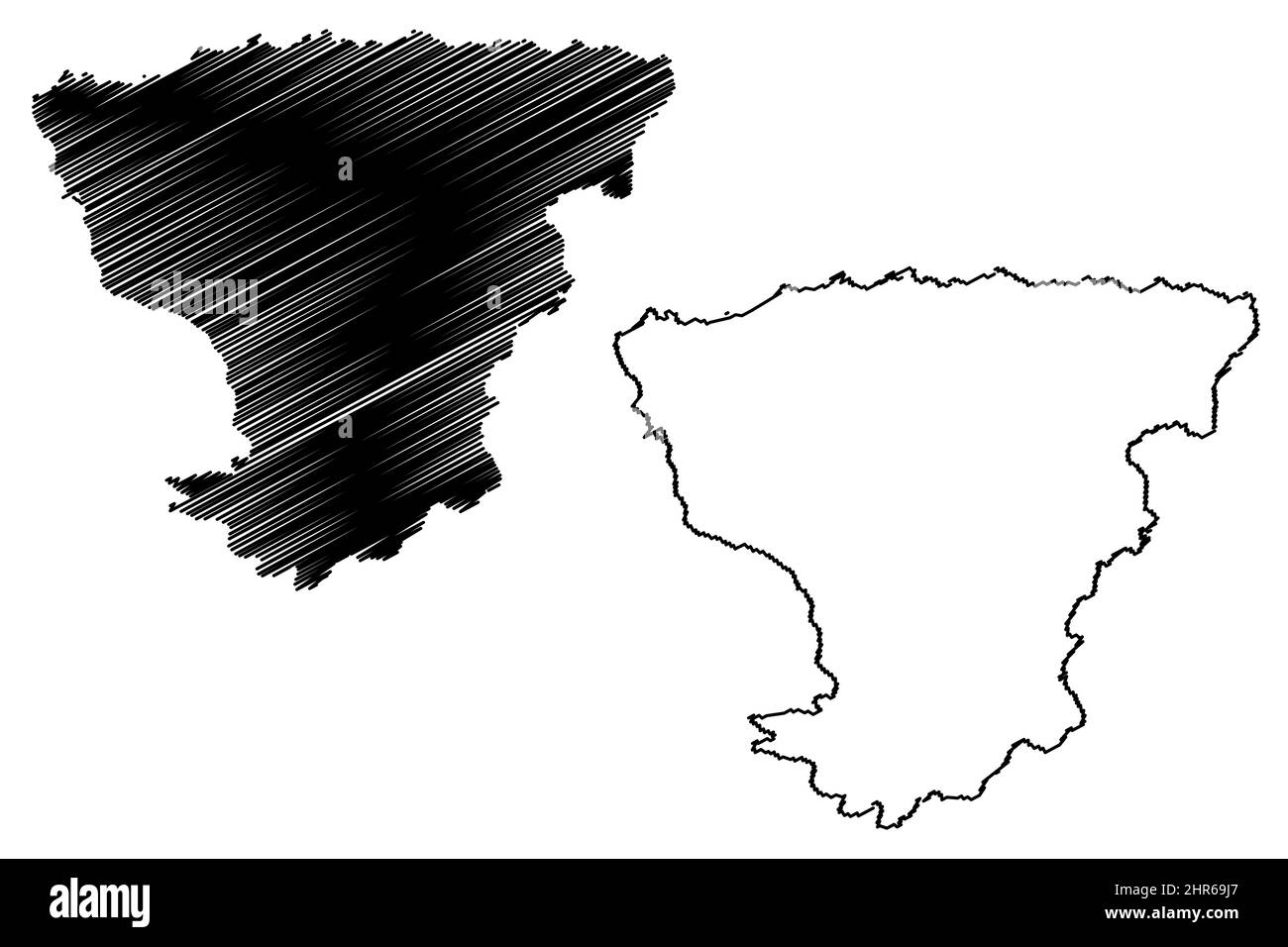 Île d'Aegina (Iles Saroniques, République hellénique, Grèce) carte illustration vectorielle, scribble esquisse carte d'Aegina Illustration de Vecteur