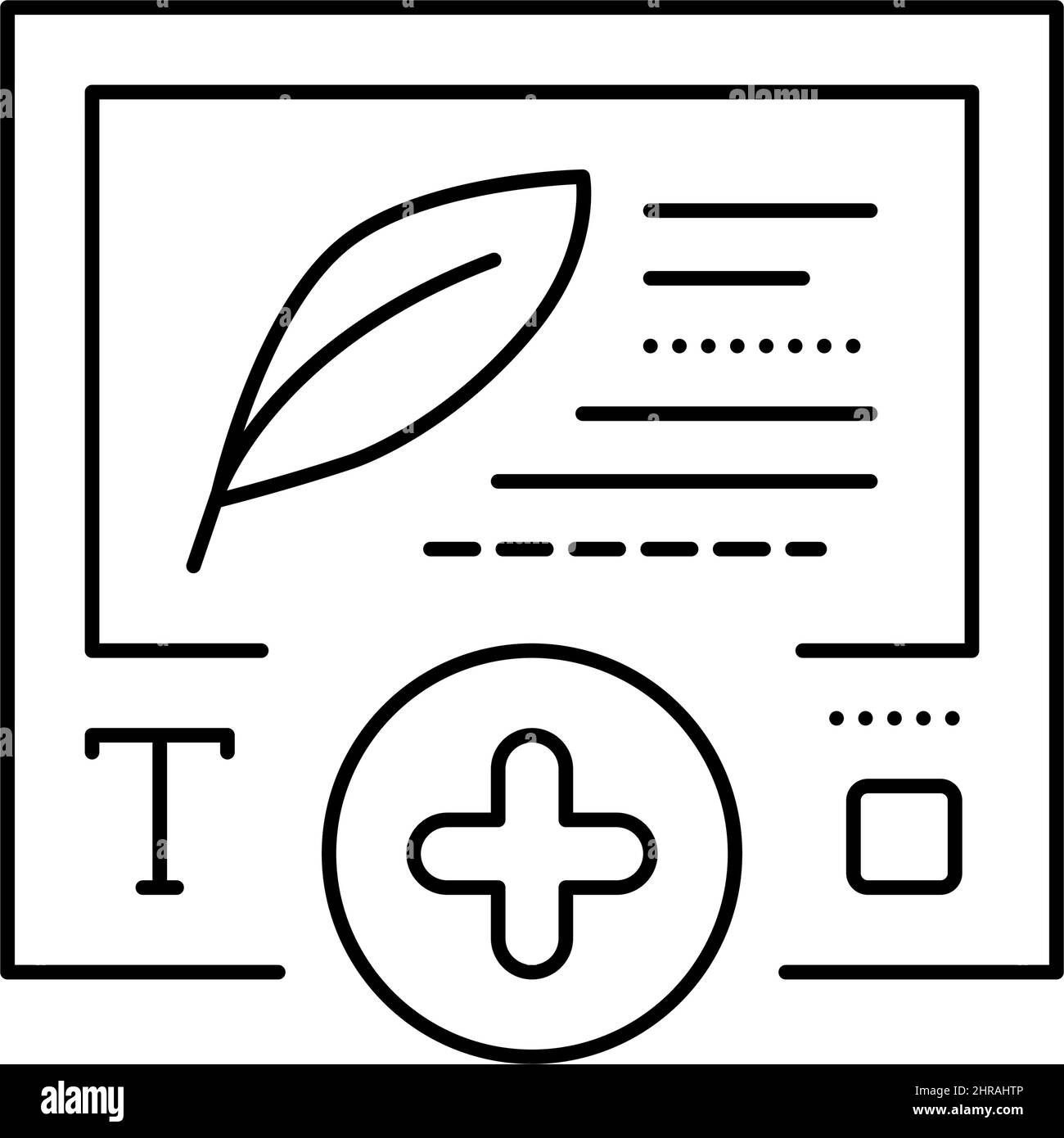 contenu du texte illustration vectorielle de l'icône de ligne ugc Illustration de Vecteur