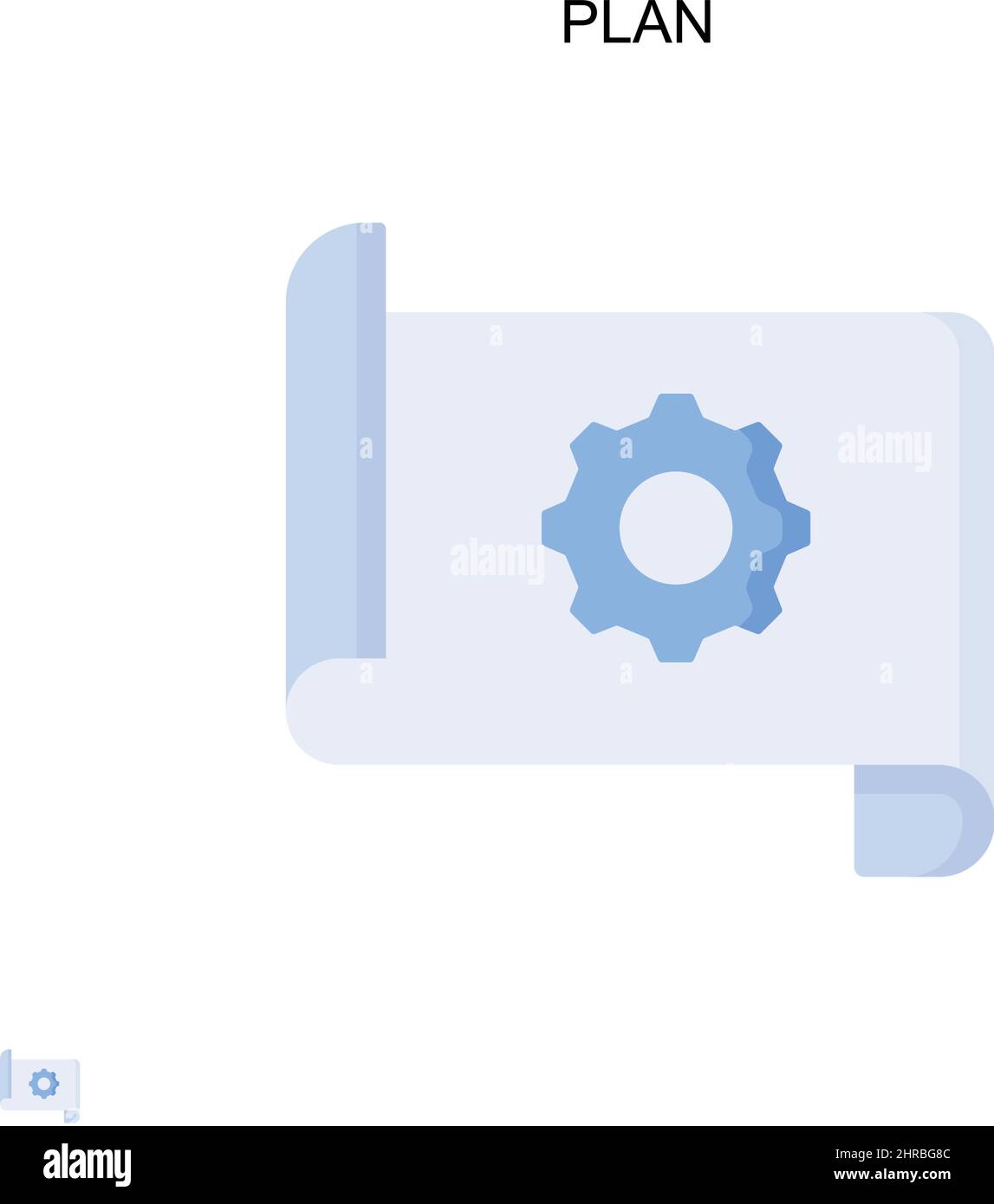 Icône Plan simple Vector.Modèle de conception de symbole d'illustration pour élément d'interface utilisateur Web mobile. Illustration de Vecteur