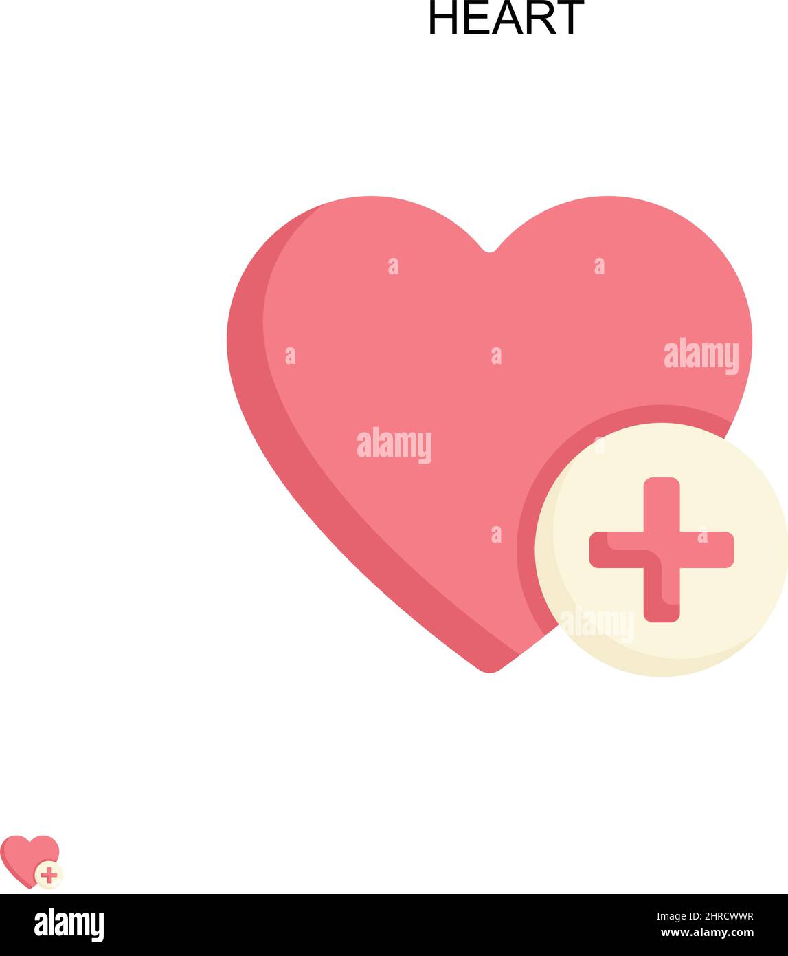 Icône vecteur simple coeur.Modèle de conception de symbole d'illustration pour élément d'interface utilisateur Web mobile. Illustration de Vecteur