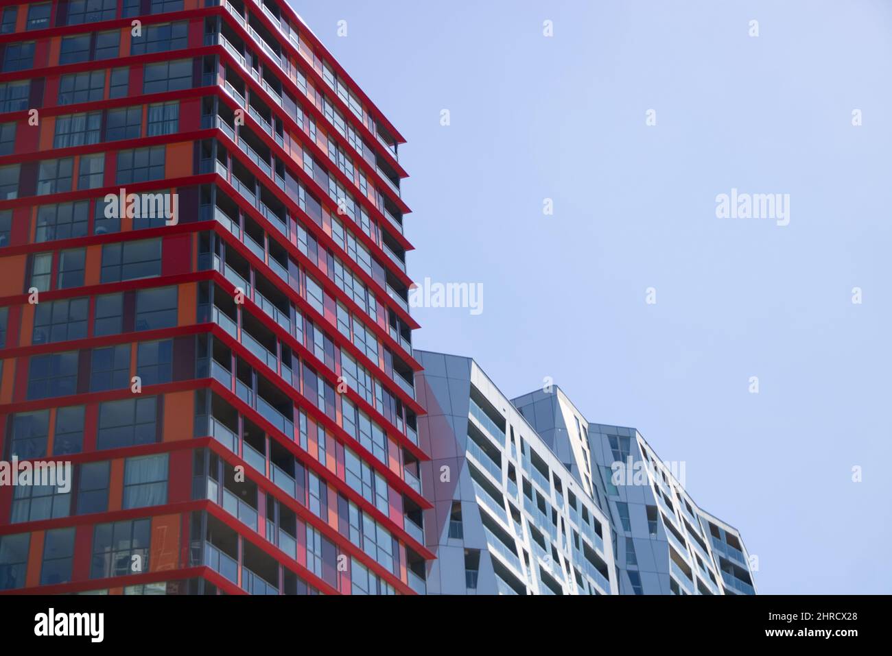 Belle photo de l'horizon moderne de Rotterdam aux pays-Bas Banque D'Images