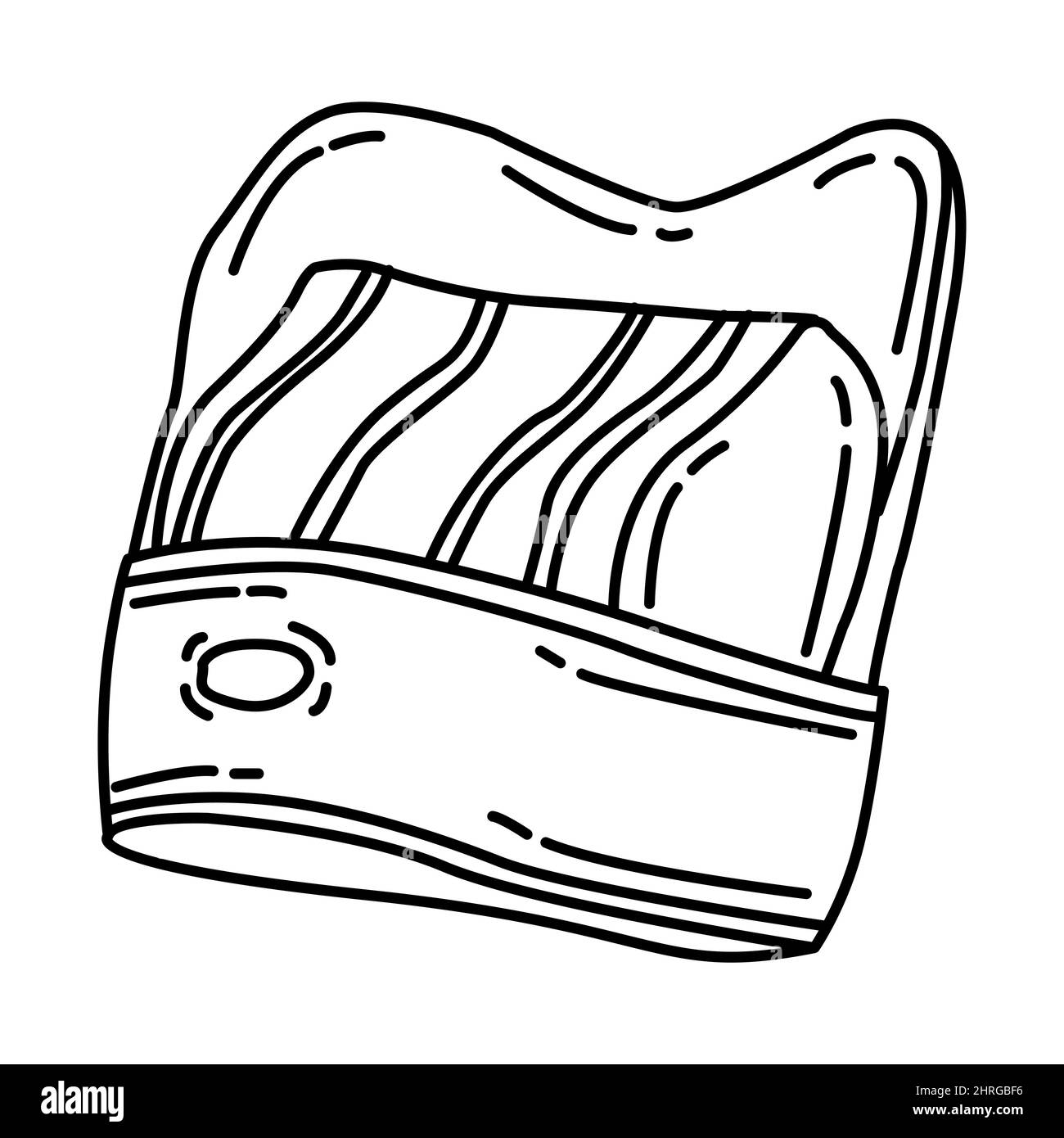 Ancient Hat chinois traditionnel partie de chinois nouvel an traditionnel Costume et Décoration ensemble d'icônes dessiné à la main Vector. Illustration de Vecteur