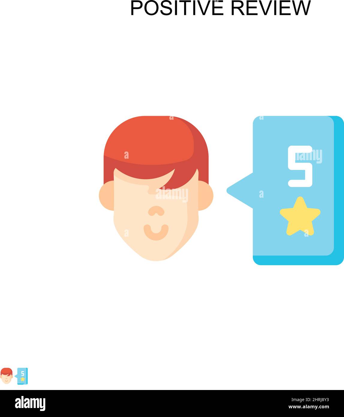 Icône de vecteur simple de revue positive. Modèle de conception de symbole d'illustration pour élément d'interface utilisateur Web mobile. Illustration de Vecteur Icône de vecteur simple de revue positive. Modèle de conception de symbole d'illustration pour élément d'interface utilisateur Web mobile. Illustration de Vecteur