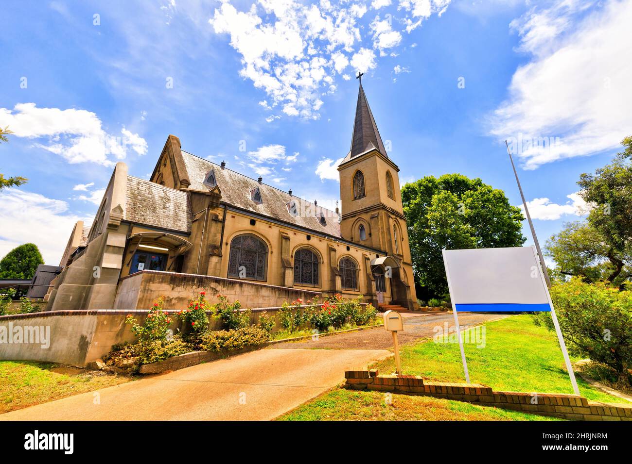 Église anglicane historique de Wagga Wagga, ville rurale régionale de Nouvelle-Galles du Sud, Australie. Banque D'Images