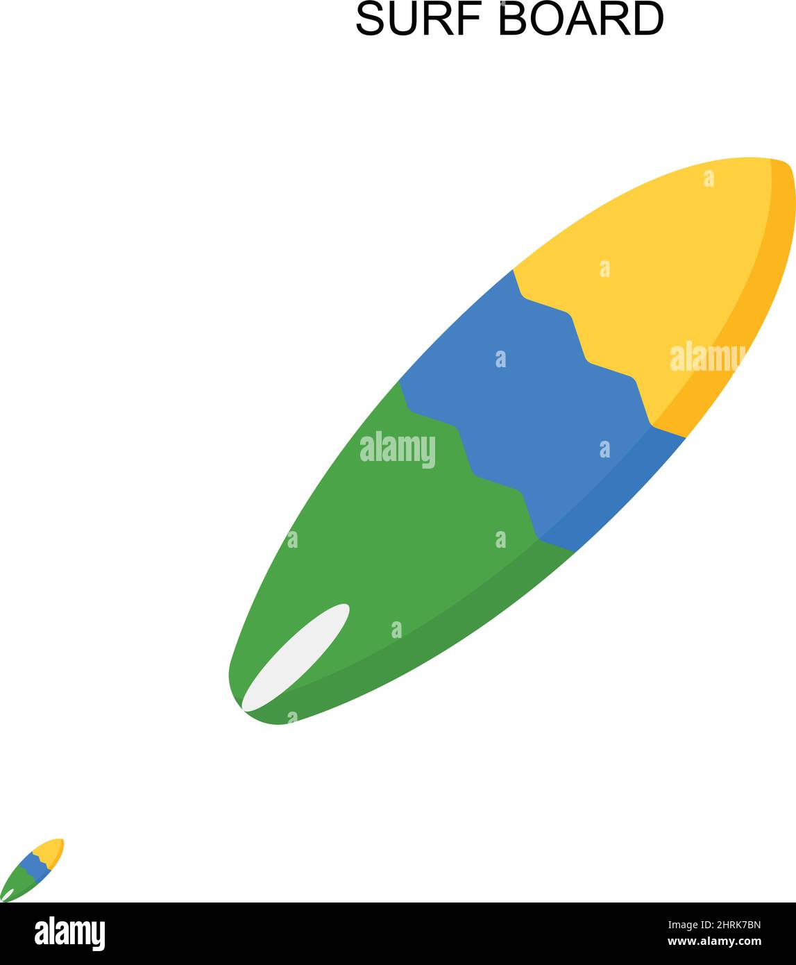 Icône de vecteur simple de surf.Modèle de conception de symbole d'illustration pour élément d'interface utilisateur Web mobile. Illustration de Vecteur