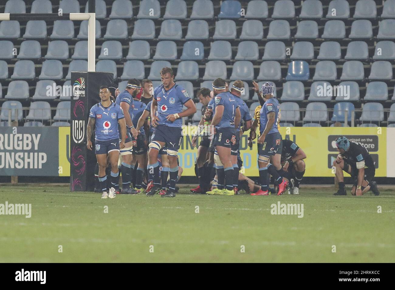 Parme, Italie. 25th févr. 2022. Stade Sergio Lanfranchi, Parme, Italie, 25 février 2022, The Bulls Celebrate the try at Zebre Rugby vs Vodacom Bulls - United Rugby Championship Match Credit: Live Media Publishing Group/Alay Live News Banque D'Images