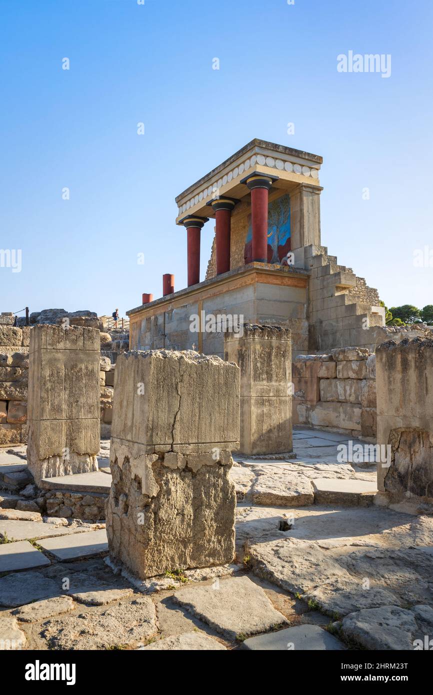 Palais de Knossos, Crète, Grèce Banque D'Images