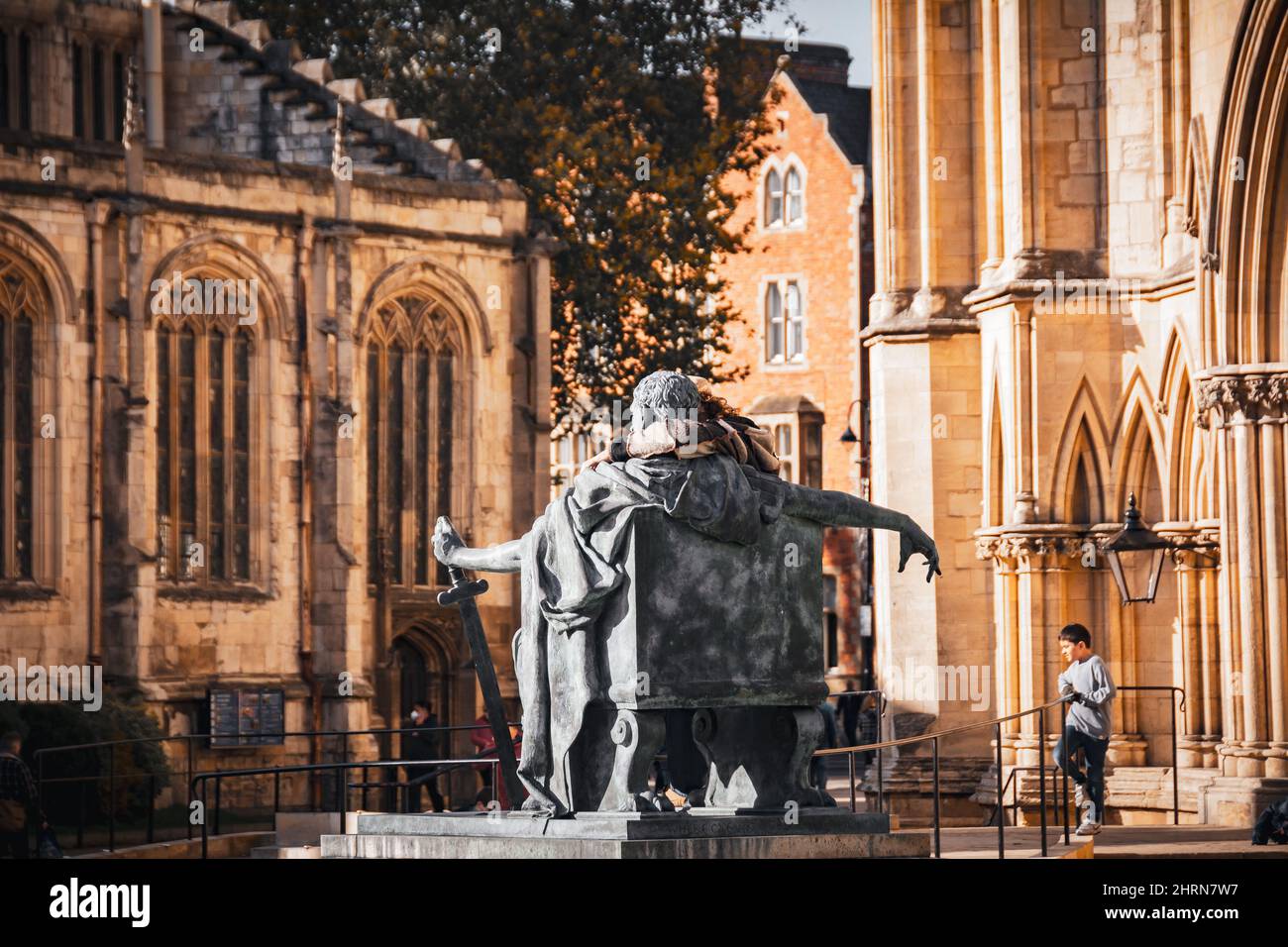 Statue de Constantine le Grand, York Banque D'Images