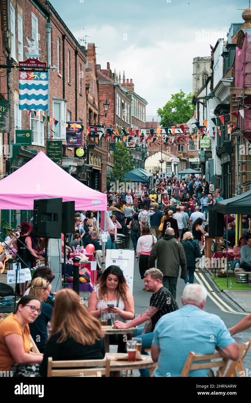 Festival Fossgate de York 2019 Banque D'Images