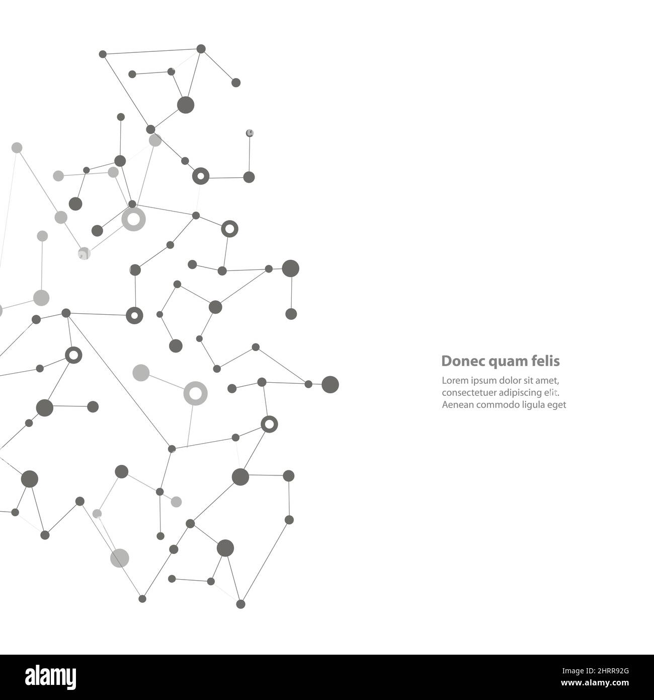 Conception vectorielle moderne avec éléments de liaisons moléculaires Illustration de Vecteur