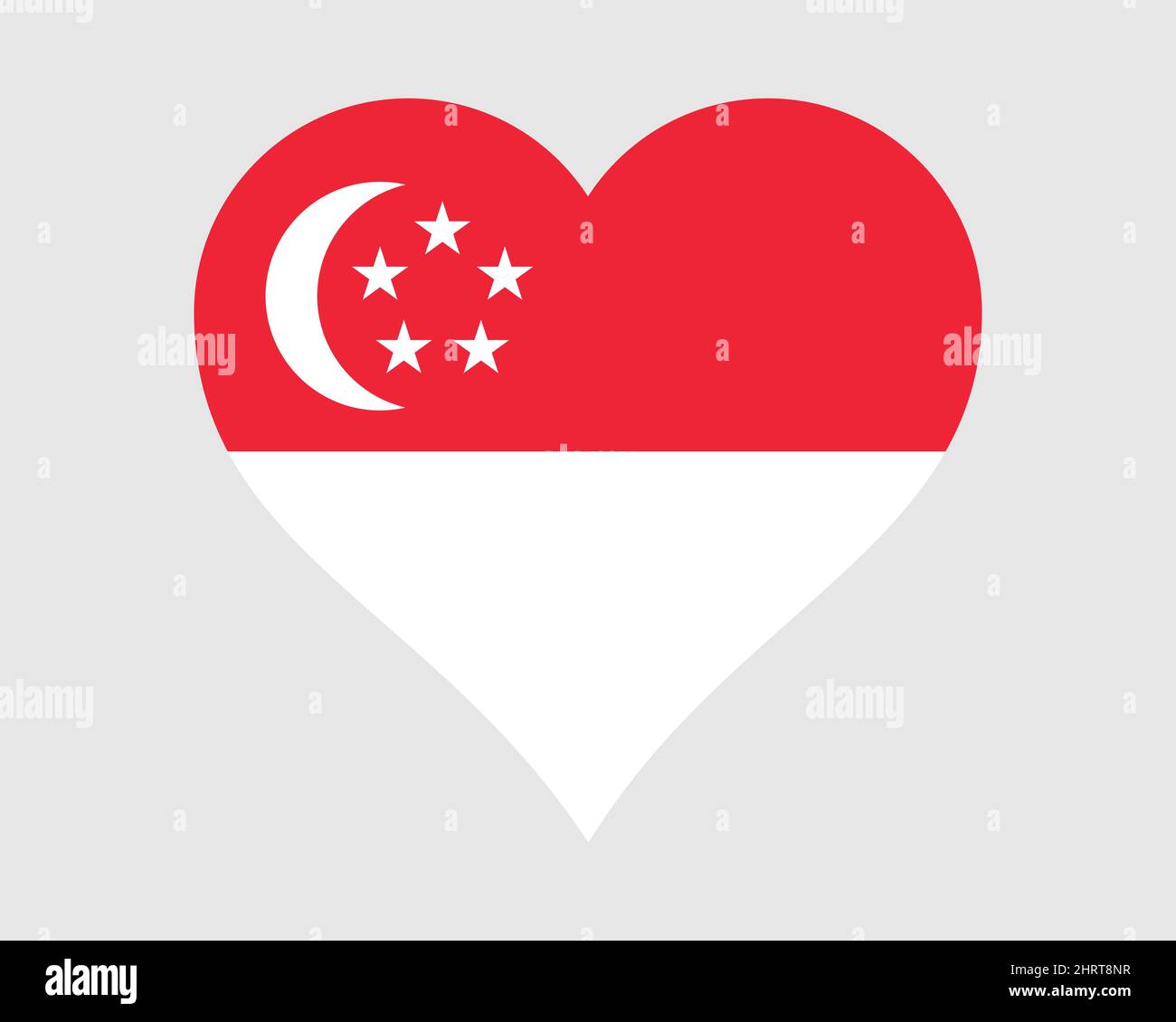 Drapeau de Singapour. Drapeau national de la nation nationale de la ...