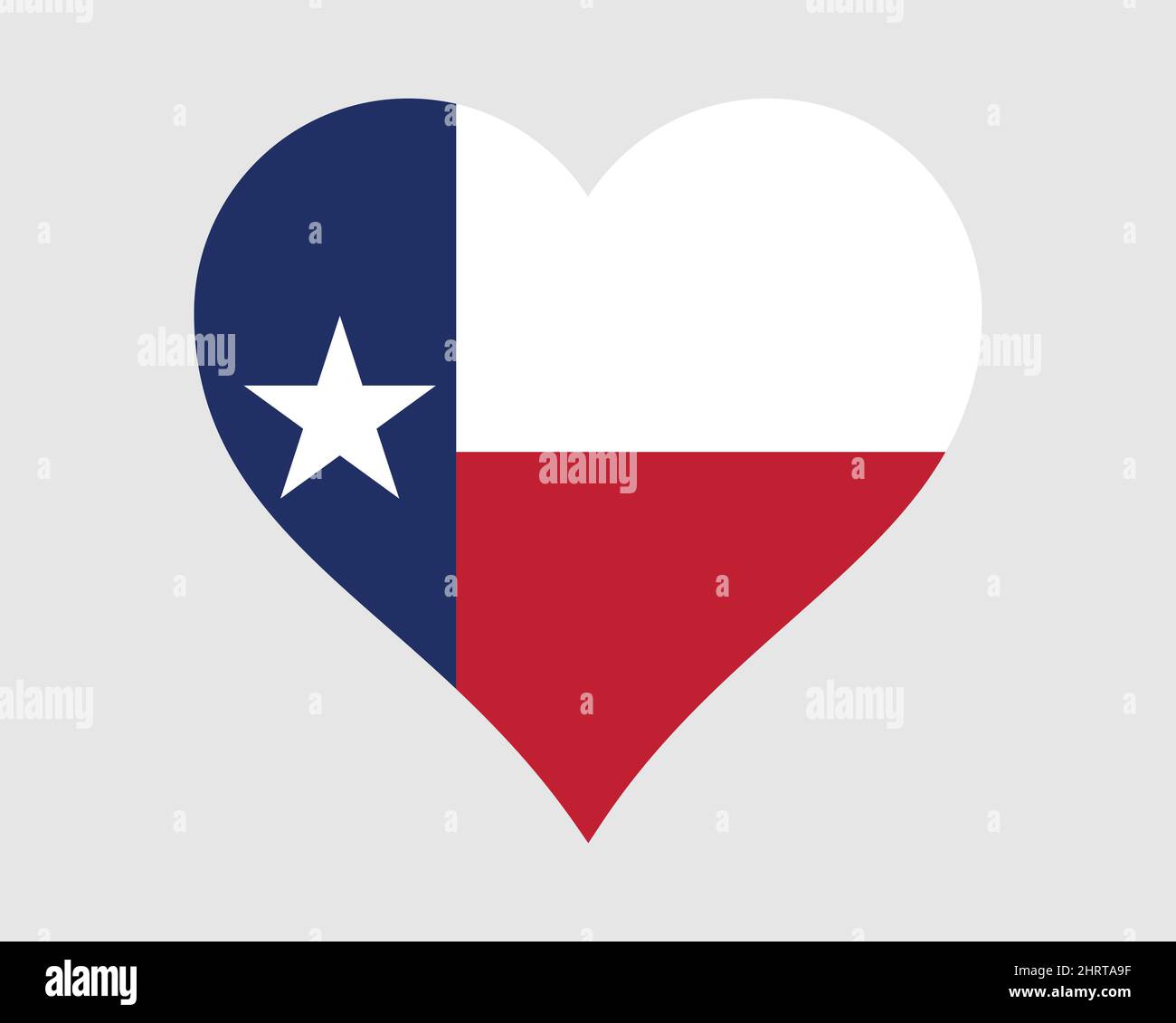 Texas USA Heart Flag. Drapeau d'état TX US Love Shape. Texan Etats-Unis d'Amérique bannière icône symbole Clipart. Illustration du vecteur EPS. Illustration de Vecteur
