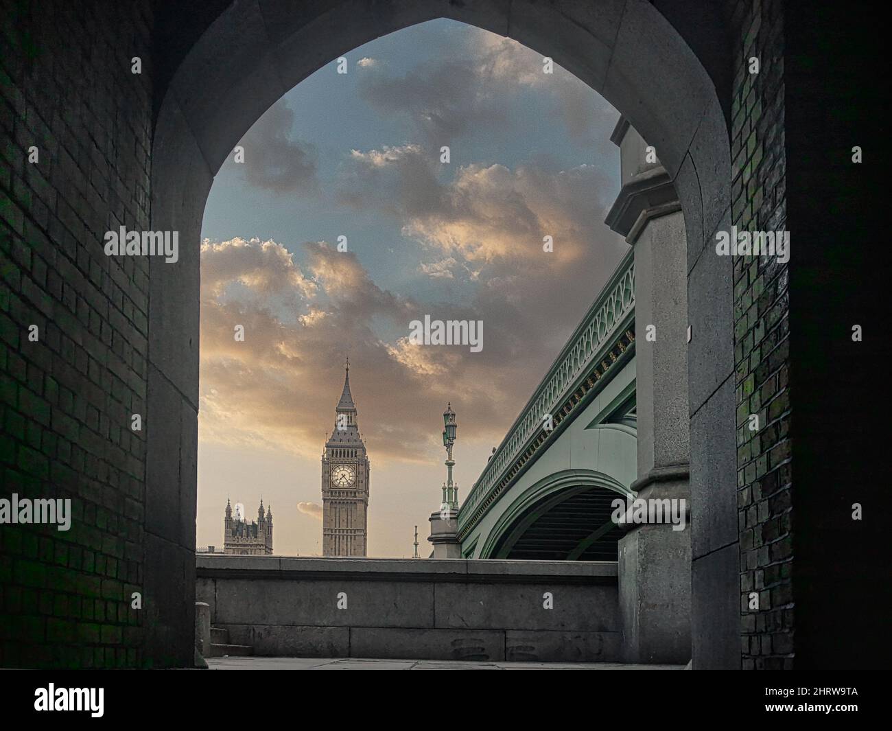 Belle vue sur Big Ben à Londres Banque D'Images