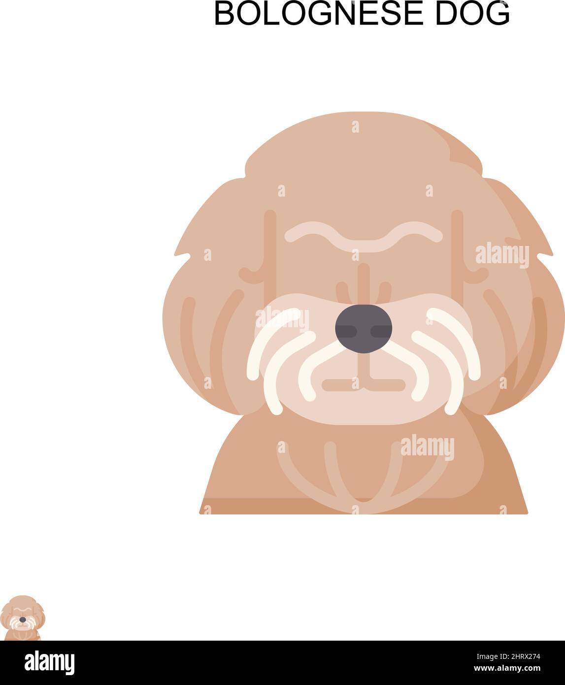Icône bolognaise à vecteur simple. Modèle de conception de symbole d'illustration pour élément d'interface utilisateur Web mobile. Illustration de Vecteur