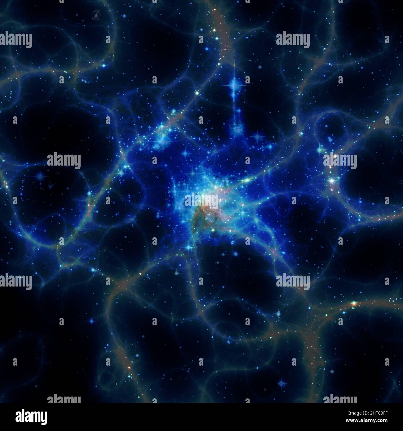la matière sombre et l'énergie sombre dans le cosmos Banque D'Images