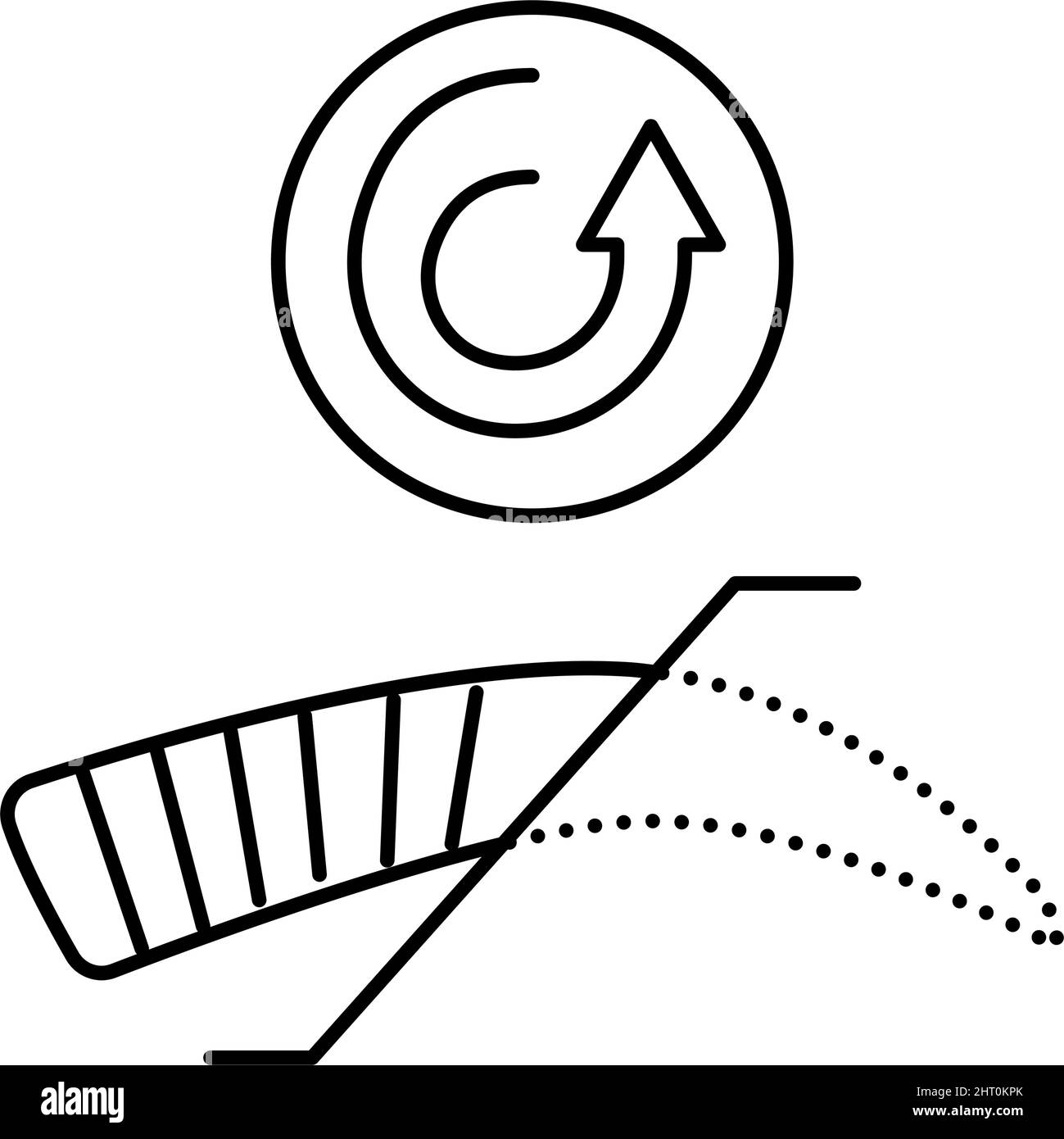 illustration du vecteur de l'icône de ligne de correction du sourcil Illustration de Vecteur