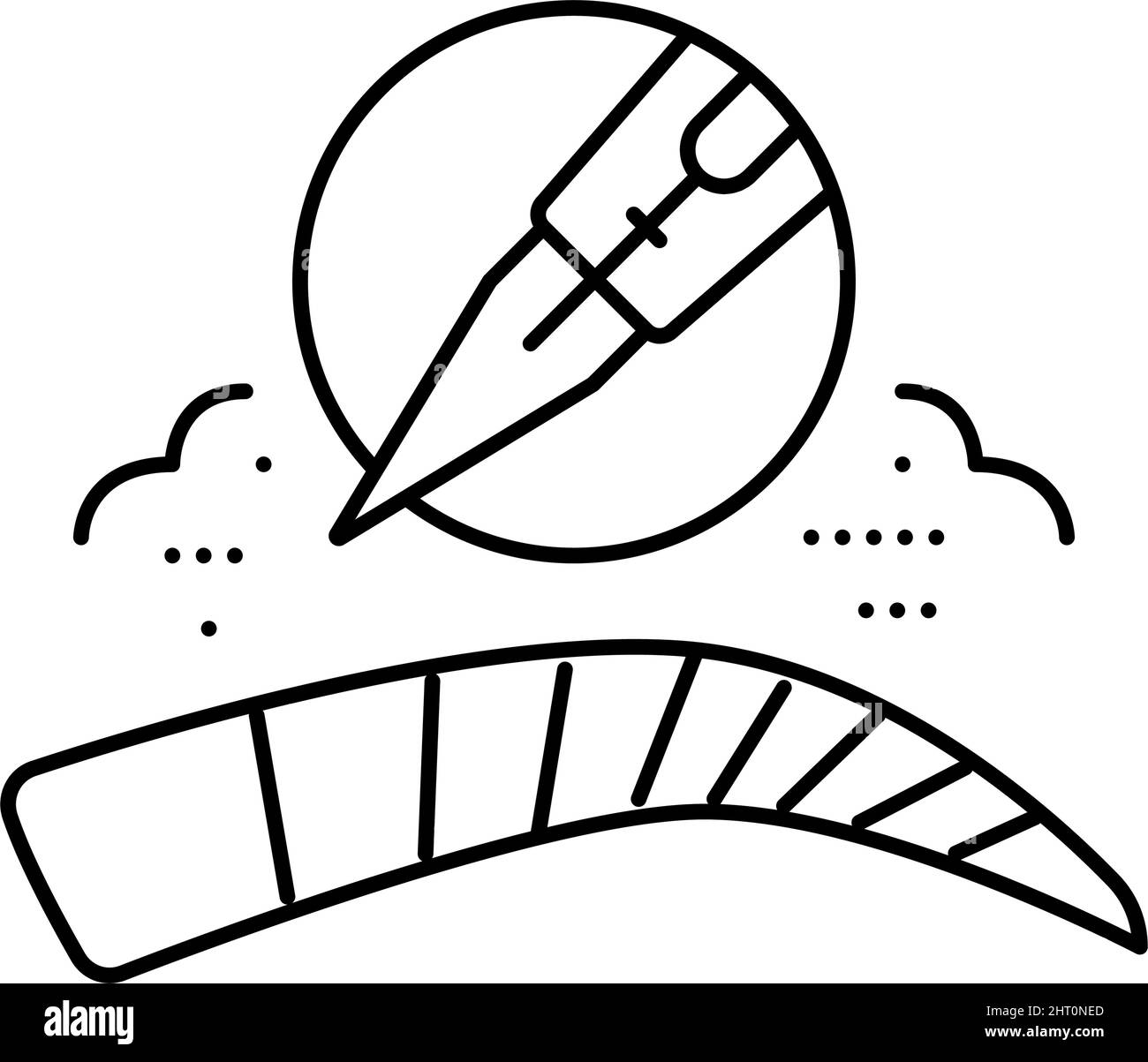 illustration vectorielle de l'icône de la ligne de marron ombré Illustration de Vecteur