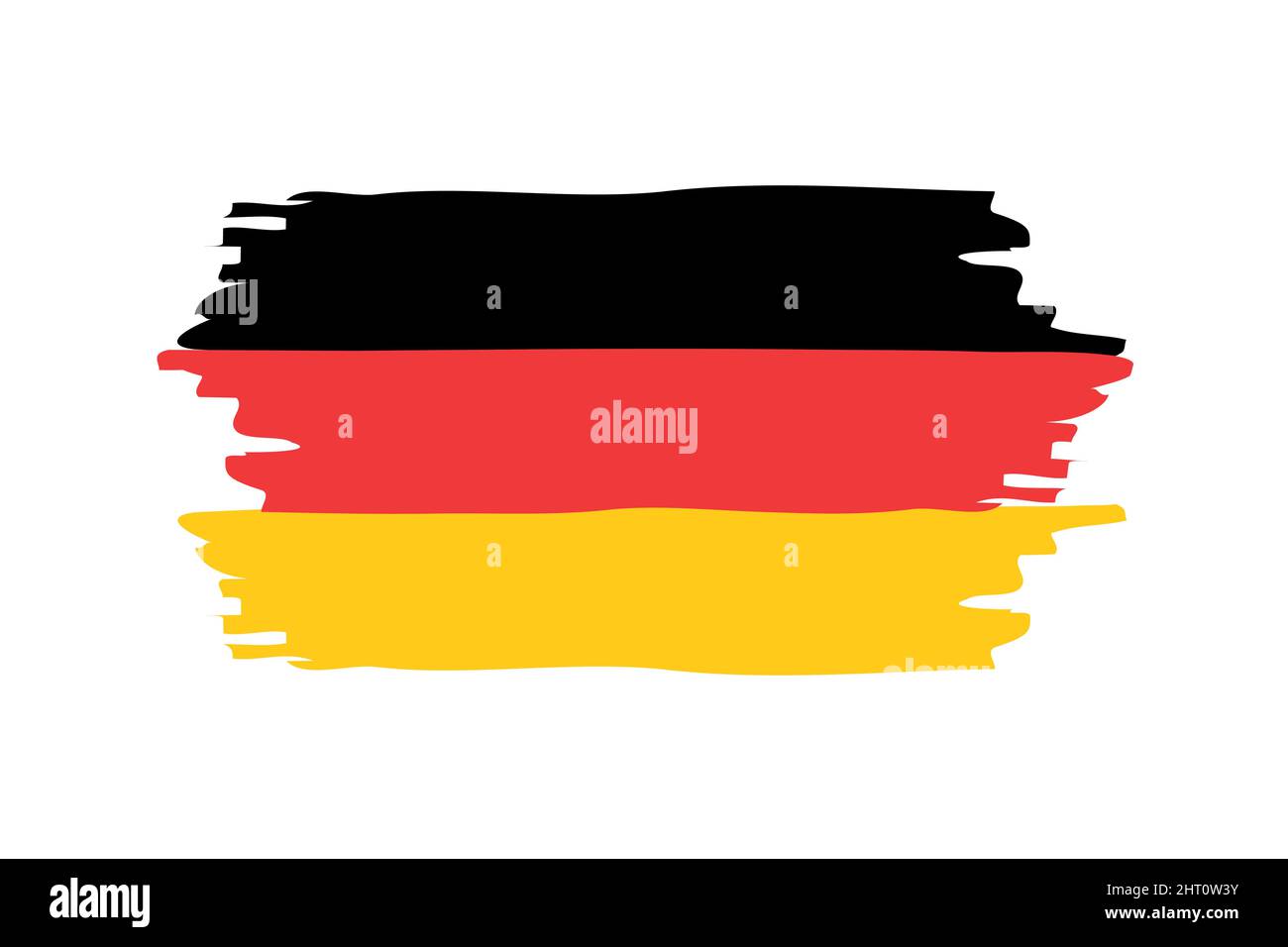 simple drapeau abstrait de l'allemagne isolé sur fond blanc Illustration de Vecteur