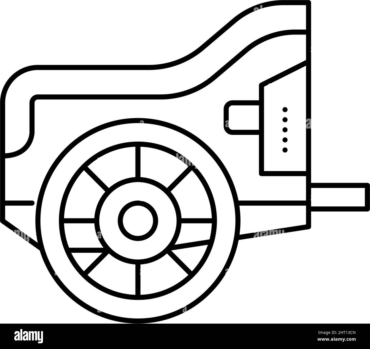 char ancienne ligne de grèce icône illustration vectorielle Illustration de Vecteur