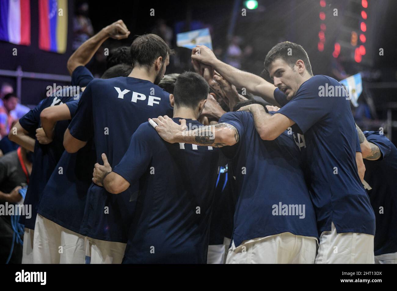 Équipe nationale Argentine de basket-ball. Qualyseurs de coupe du monde FIBA 2022 Banque D'Images