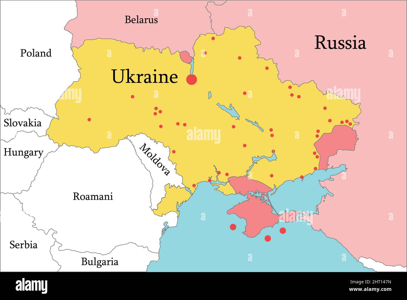 Quel Est Le Conflit Entre Lukraine Et La Russie Carte de la guerre en Ukraine et au Moyen-Orient. Conflit militaire
