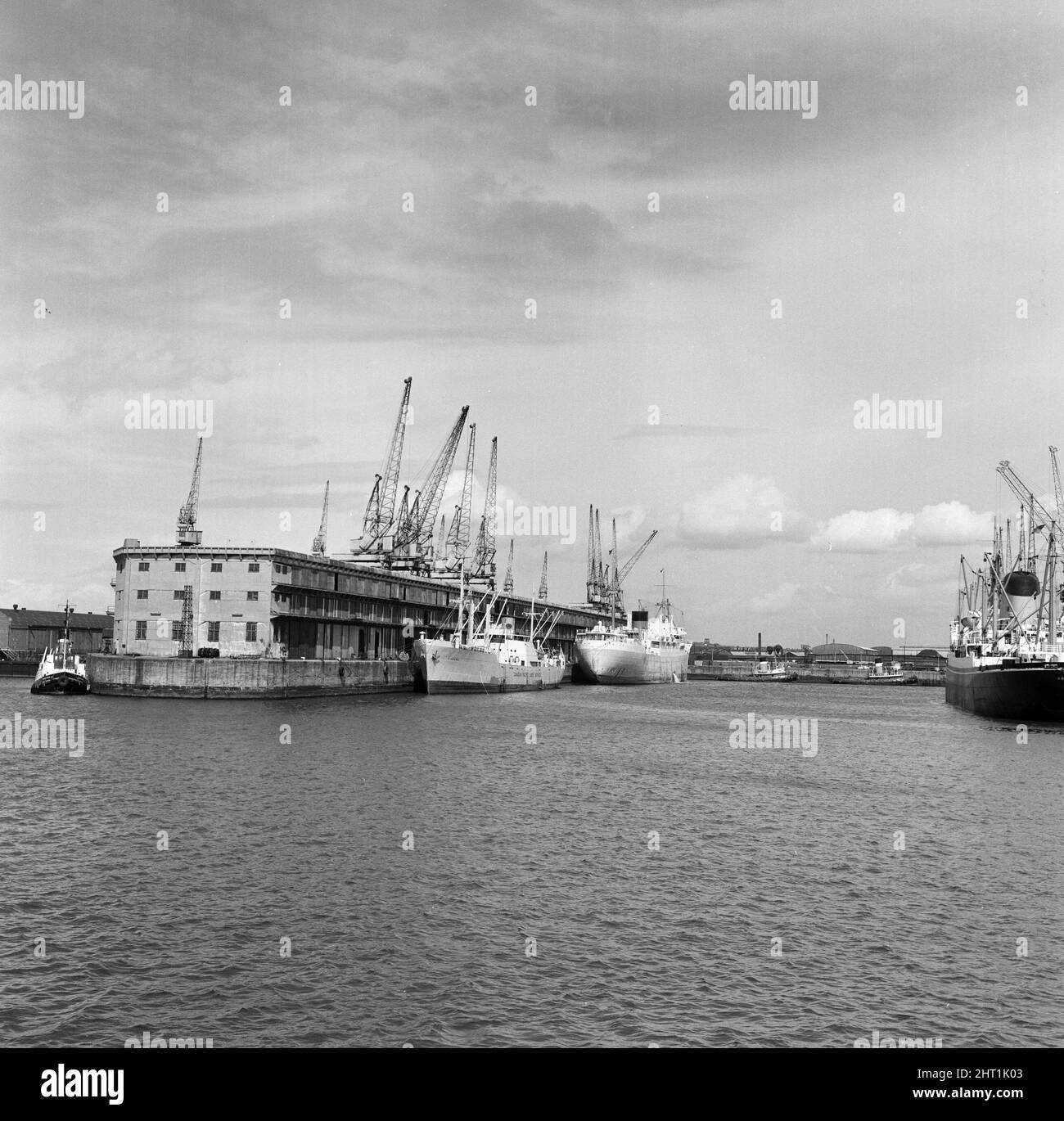 Gladstone Dock, Liverpool. 9th août 1965 Banque D'Images