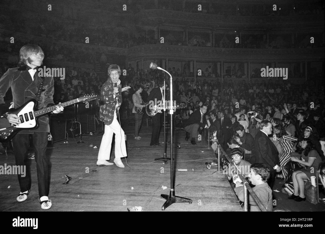 Pierres à roulettes au Royal Albert Hall, Londres. 23 septembre 1966 lors de leur tournée avec Ike & Tina Turner Banque D'Images