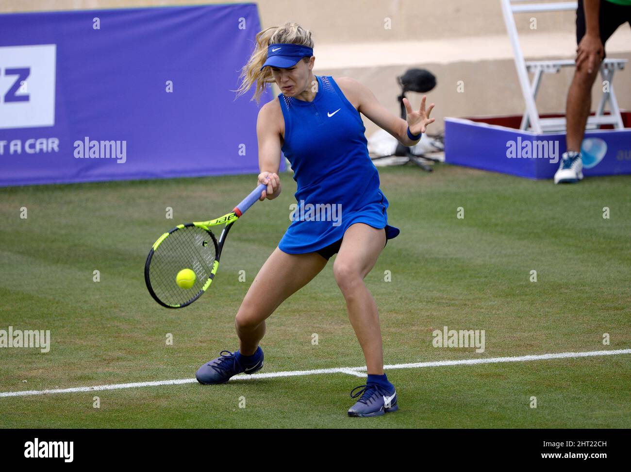 Le joueur de tennis Eugenie Bouchard lors du tournoi de tennis de l'Open de Majorque tenu en 2016 à Santa Ponsa, Majorque. Banque D'Images