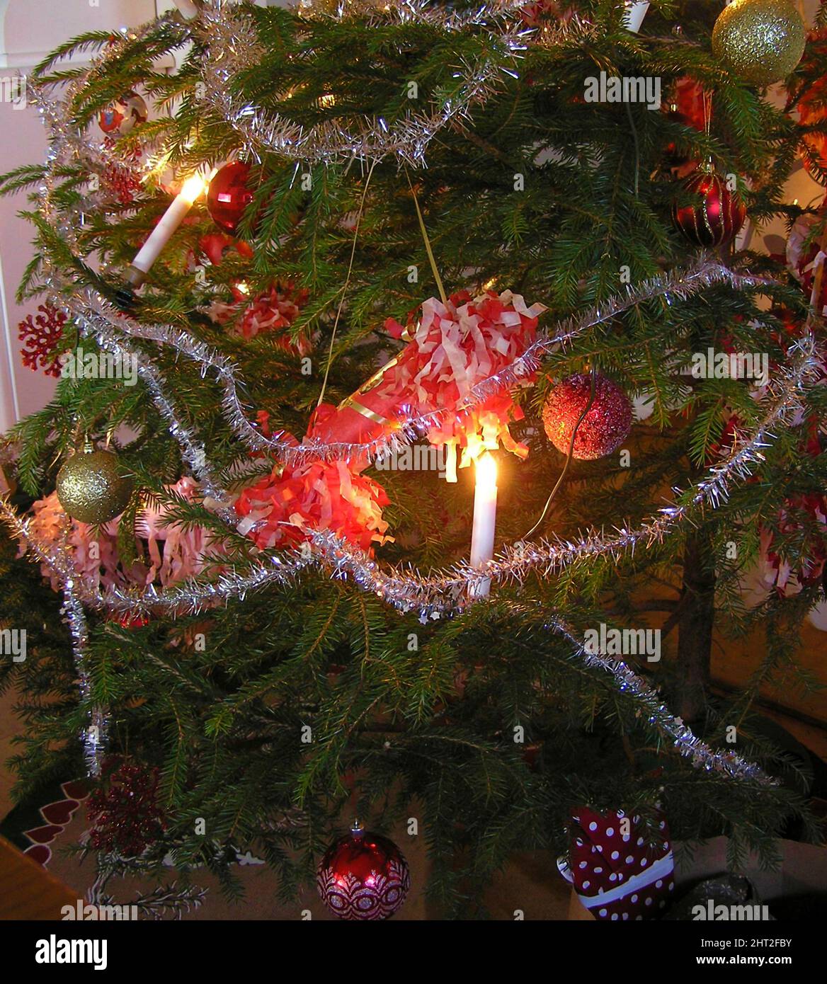 Décoration d'arbre de Noël Banque D'Images