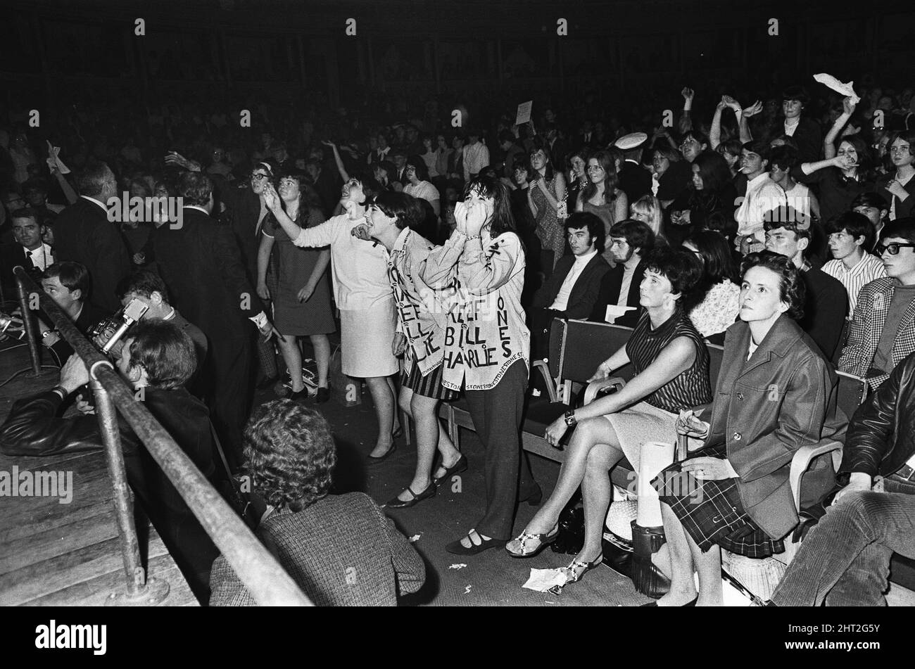 Les Rolling Stones ont donné un coup d'envoi à leur tournée au Royaume-Uni avec un concert au Royal Albert Hall.23rd septembre 1966 Banque D'Images