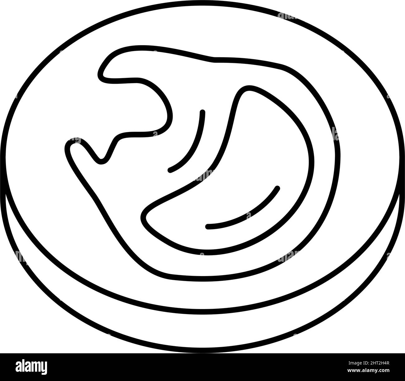 illustration du vecteur de la ligne d'immunité des cellules macrophages Illustration de Vecteur