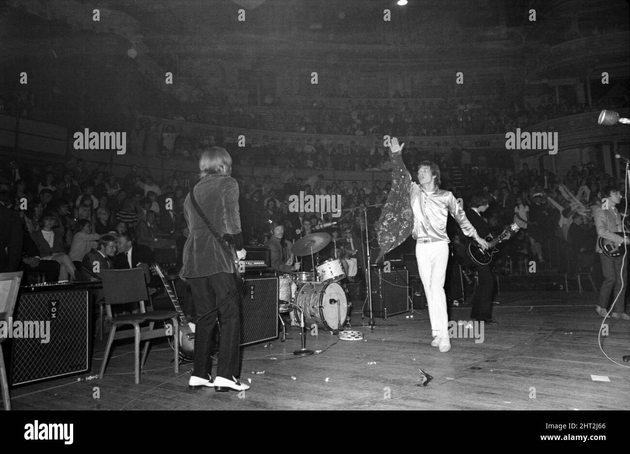 Pierres à roulettes au Royal Albert Hall, Londres. 23 septembre 1966 lors de leur tournée avec Ike & Tina Turner Banque D'Images