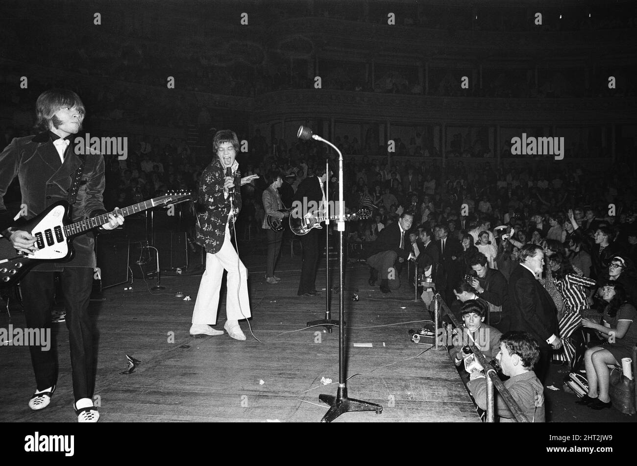 Les Rolling Stones ont donné un coup d'envoi à leur tournée au Royaume-Uni avec un concert au Royal Albert Hall.23rd septembre 1966 Banque D'Images