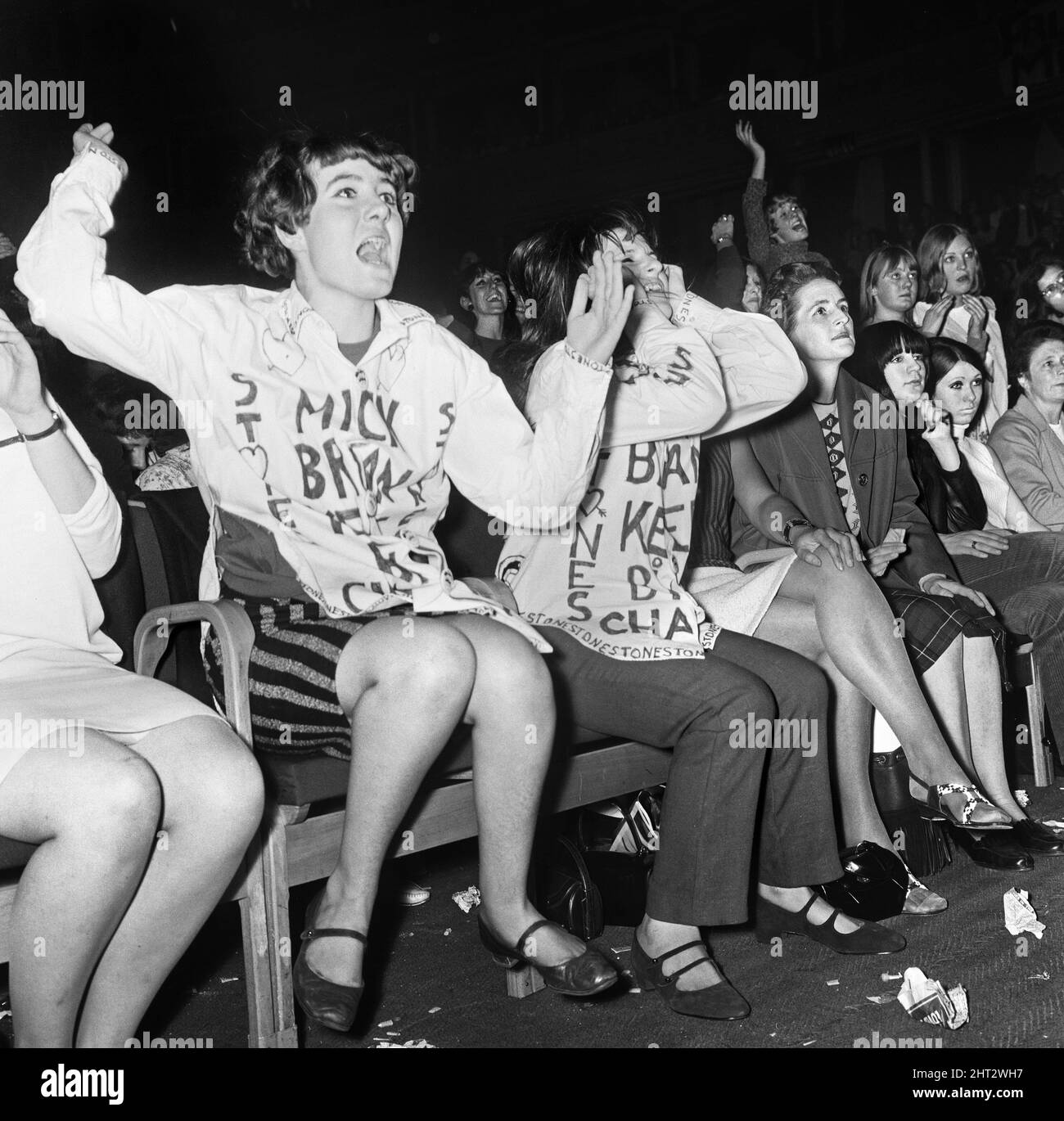 The Rolling Stones 1966, en concert au Royal Albert Hall, Londres. Vendredi 23rd septembre 1966. Banque D'Images
