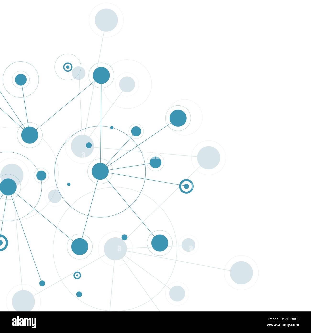Arrière-plan de la conception du réseau et de la connexion Illustration de Vecteur