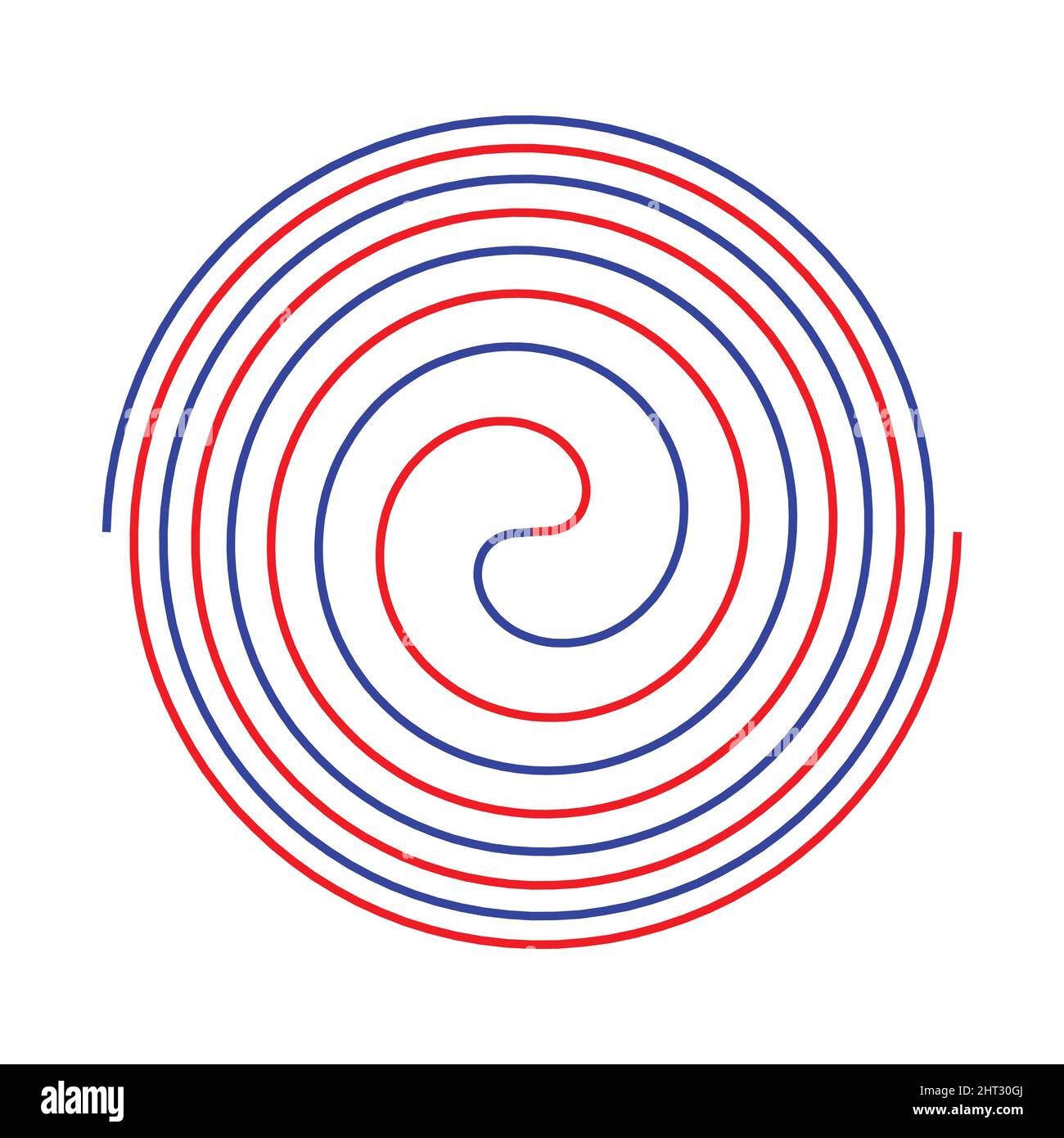 La spirale ou la spirale parabolique de Fermat est une courbe plane nommée d'après Fermat. Rapport d'or Illustration de Vecteur