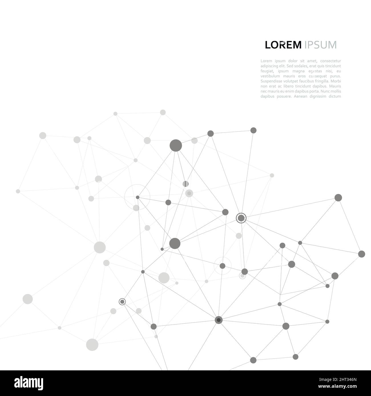 Conception vectorielle moderne avec éléments de liaisons moléculaires Illustration de Vecteur