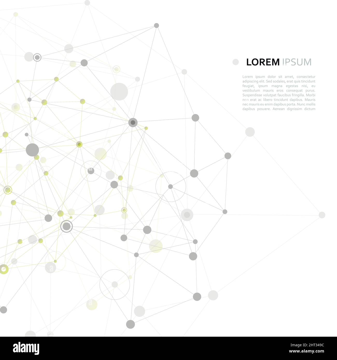 Conception vectorielle moderne avec éléments de liaisons moléculaires Illustration de Vecteur