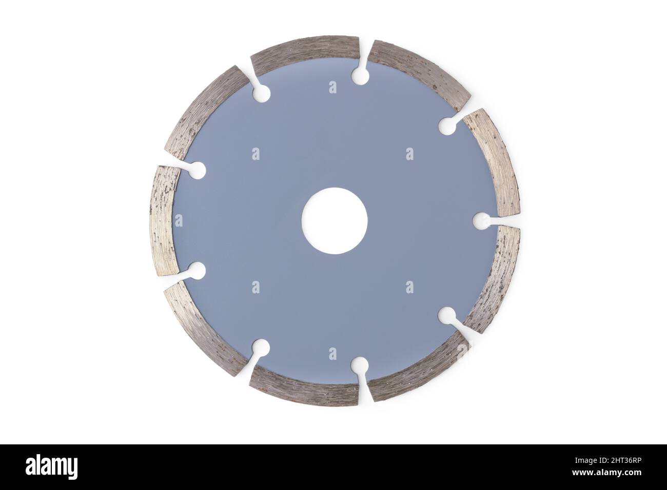Disque diamant pour pierre pour meuleuses d'angle isolées sur blanc Banque D'Images