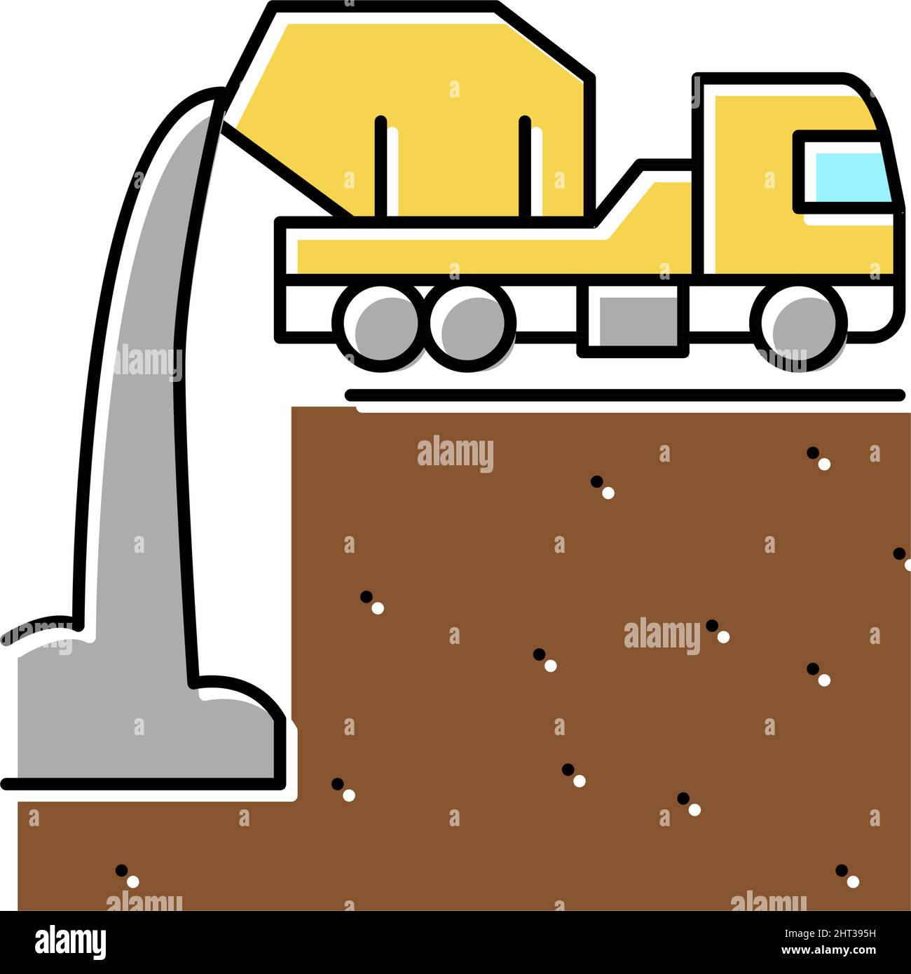 illustration vectorielle de l'icône de couleur de fond de teint Illustration de Vecteur
